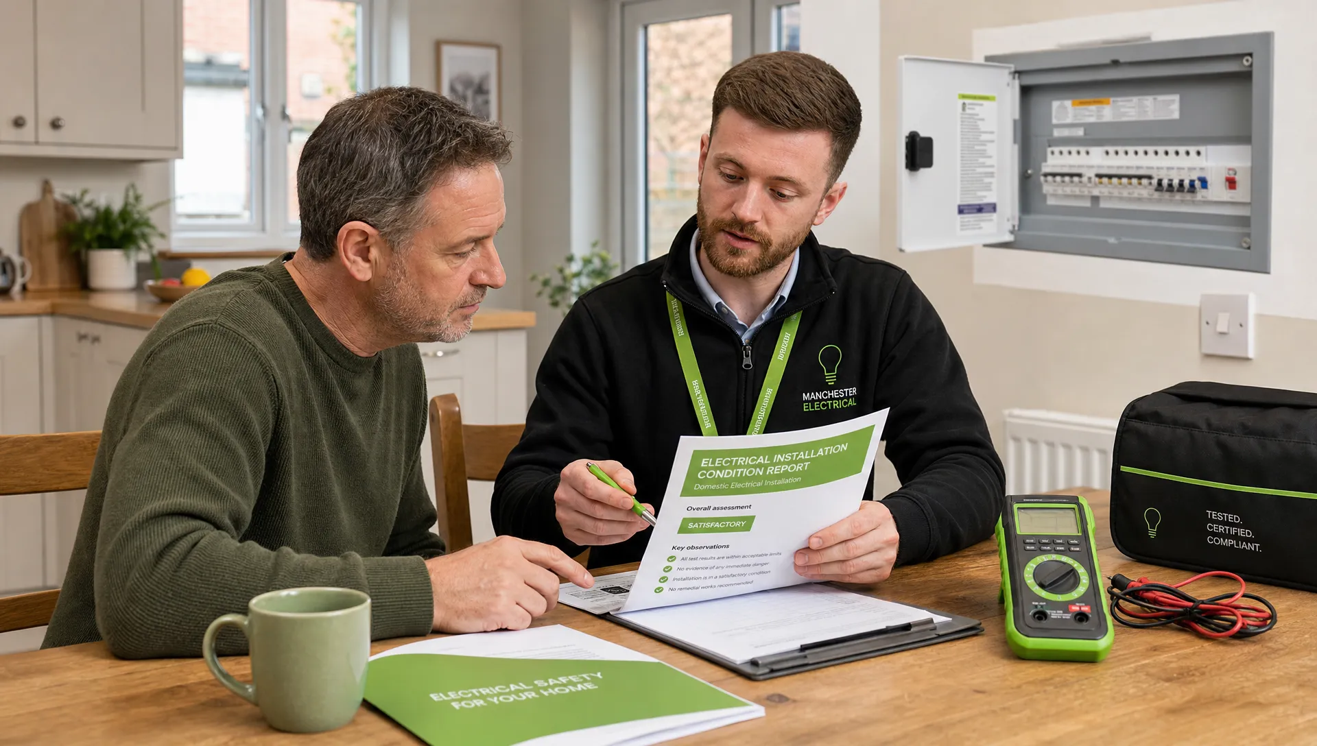 How Much Does an EICR (Electrical Safety Certificate) Cost in Manchester? - Main Image