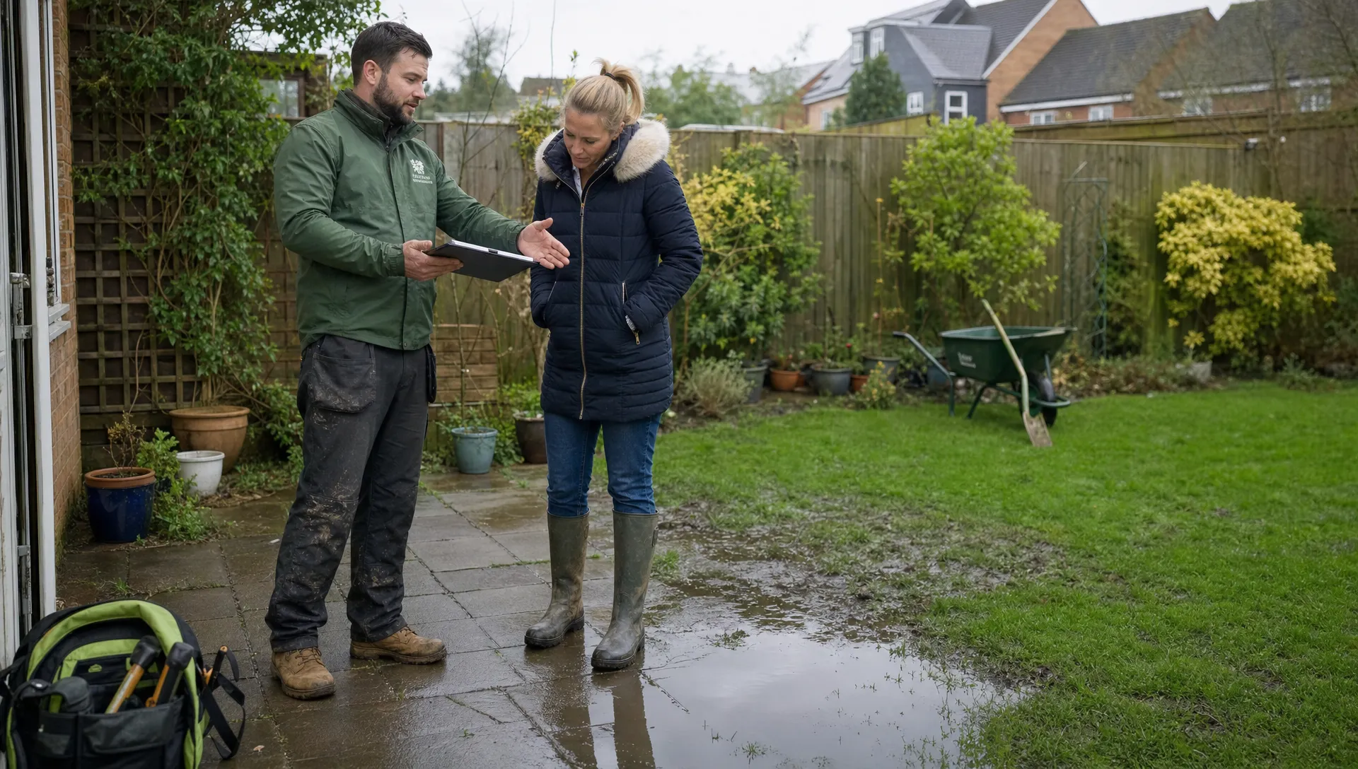 Garden Constantly Waterlogged After Rain